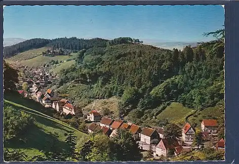 AK Iberger Kaffeehaus Bad Grund Blick vom Balkon des Oberharzes 1960