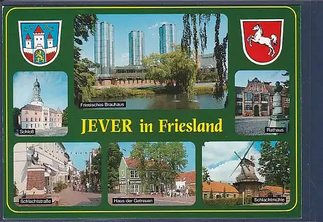 Wappen AK Jever in Friesland 6.Ansichten Friesisches Brauhaus 2000