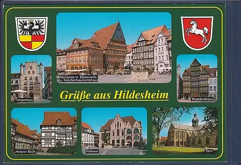 Wappen AK Grüße aus Hildesheim 6.Ansichten 2000