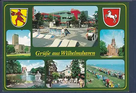 Wappen AK Grüße aus Wilhelmshaven 6.Ansichten 2000
