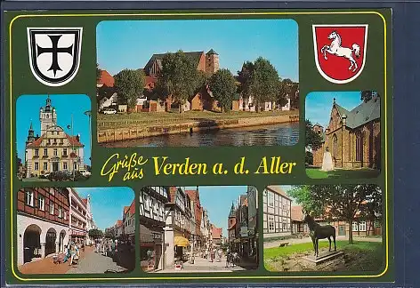 Wappen AK Grüße aus Verden a.d. Aller 6.Ansichten 2000