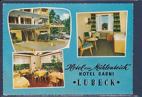 AK Hotel am Mühlenteich Hotel Garni Lübeck 3.Ansichten 1965