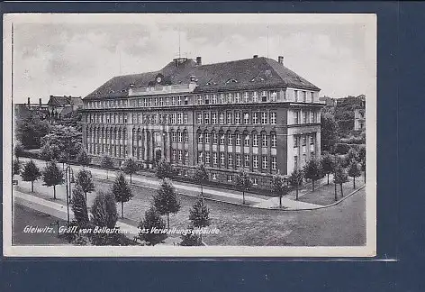 AK Gleiwitz Gräfl. von Ballestrem´sches Verwaltungsgebäude 1952