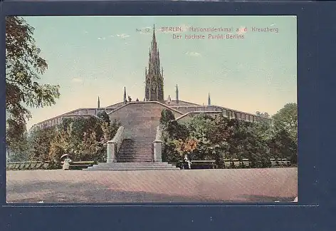 AK Nationaldenkmal a.d. Kreuzberg Der höchste Punkt Berlins 1920