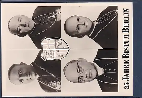 AK 25 Jahre Bistum Berlin Die Bischöfe von Berlin 1960