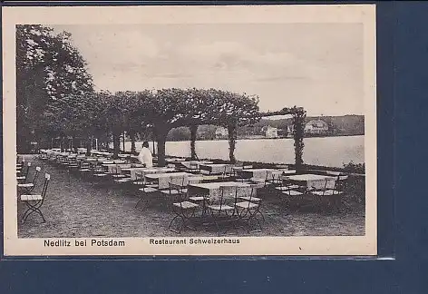 AK Nedlitz bei Potsdam Restaurant Schweizerhaus 1925