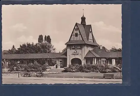 AK Bad Saarow Pieskow Bahnhof 1958