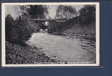 AK Sachsenhausen ( Nordbahnh) Wildbach an der Oberförsterei 1940