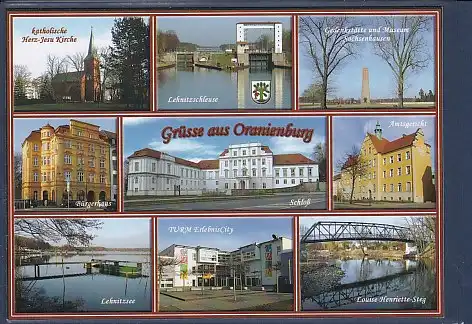 AK Grüsse aus Oranienburg 9.Ansichten 2000