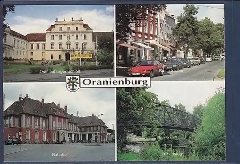 AK Oranienburg 4.Ansichten Breite Straße - Bahnhof 1990