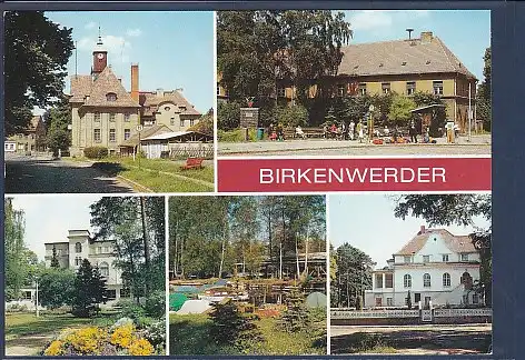 AK Birkenwerder 5.Ansichten Postamt - Bootshafen 1989