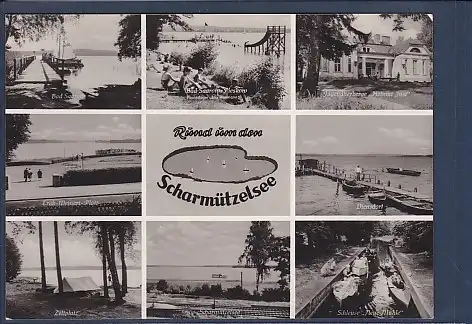 AK Rund um dem Scharmützelsee 8.Ansichten Schleuse Neue Mühle 1965