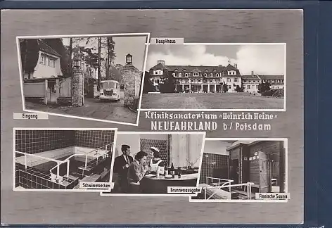 AK Kliniksanatorium Heinrich Heine Neufahrland b. Potsdam 5.Ansichten 1966