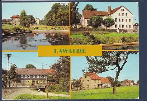 AK Lawalde 4.Ansichten FDGB Vertragshaus Kretscham 1986