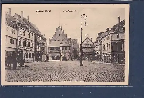 AK Halberstadt Fischmarkt 1926