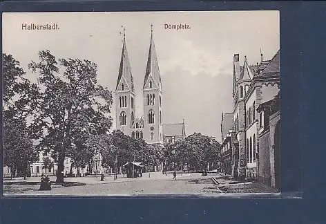 AK Halberstadt Domplatz 1908