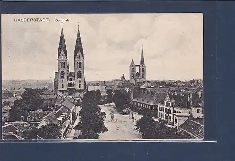 AK Halberstadt Domplatz 1928