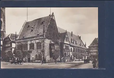 AK Halberstadt Rathaus vom Holzmarkt gesehen 1920