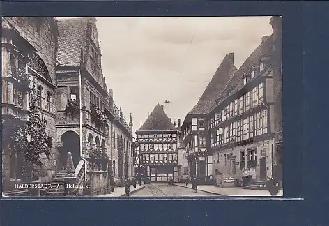 AK Halberstadt Am Holzmarkt 1920
