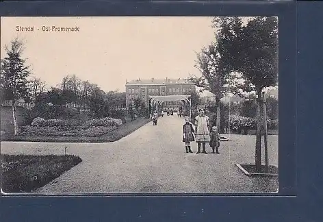 AK Stendal - Ost Promenade 1914