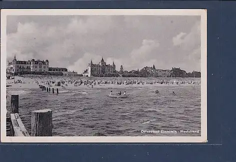 AK Ostseebad Zinnowitz Weststrand 1955