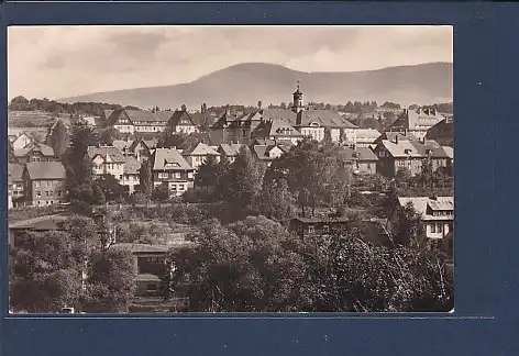 AK Zella Mehlis Rathaus und Krankenhaus 1958