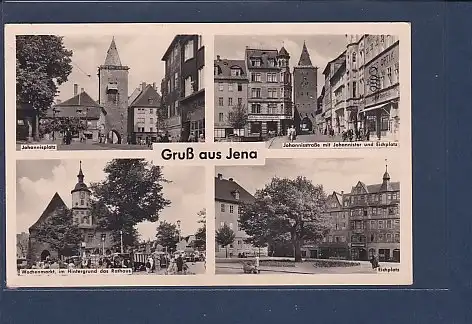 AK Gruß aus Jena 4.Ansichten Johannisplatz 1963