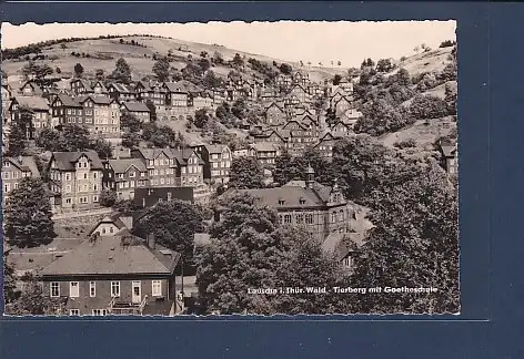 AK Lauscha i. Thür. Wald Tierberg mit Goetheschule 1964