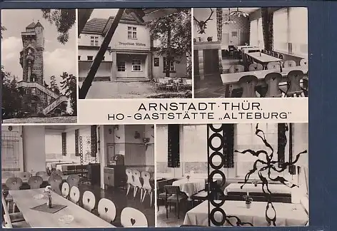 AK Arnstadt HO Gaststätte Alteburg 5.Ansichten 1975