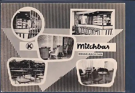 AK Milchbar 5.Ansichten Meuselbach / Thür. 1966