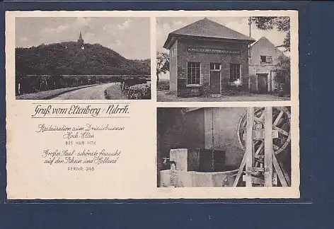 AK Gruß vom Elterberg / Ndrrh. Restauration zum Drususbrunnen Hoch Elten 1942