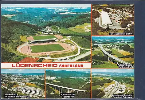 AK Lüdenscheid Sauerland 6.Ansichten Autobahnbrücke 1974