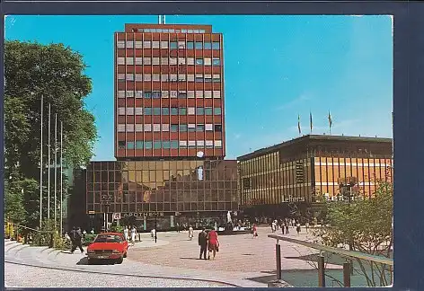 AK Lüdenscheid Rathausplatz mit City Hochhaus 1978