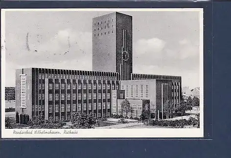 AK Nordseebad Wilhelmshaven Rathaus 1958