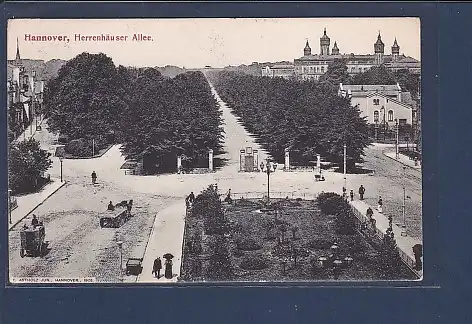 AK Hannover Herrenhäuser Allee 1906
