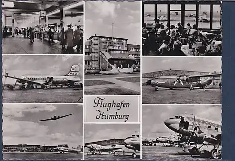AK Flughafen Hamburg 8.Ansichten 1960