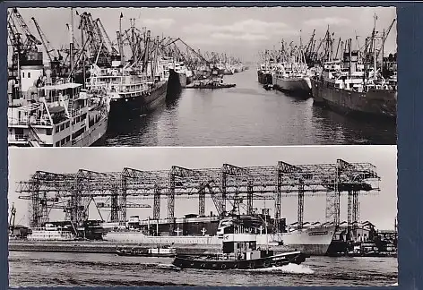 AK Bremen 2. Ansichten Im Überseehafen - Schiffswerft A.G. Weser 1960