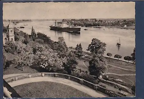AK Bremen Vegesack Partie an der Weser 1960