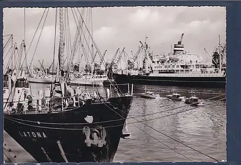 AK Bremen - Motiv aus dem Überseehafen 1960