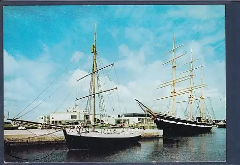 AK Deutsches Schiffahrtsmuseum Bremerhaven Norwegische Yacht 1975