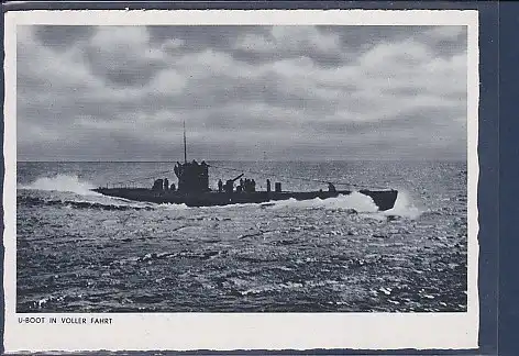 AK U-Boot In Voller Fahrt 1940