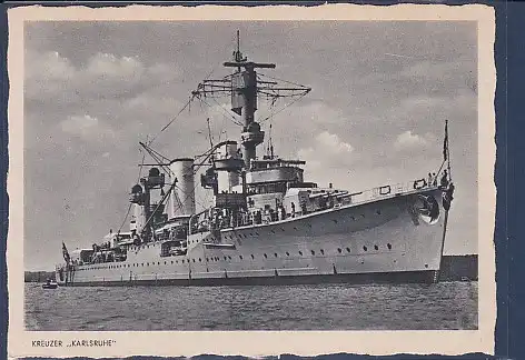 AK Kreuzer Karlsruhe 1940
