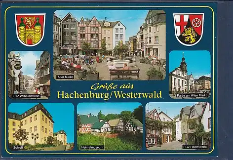 Wappen AK Grüße aus Hachenburg / Westerwald 6.Ansichten 2000