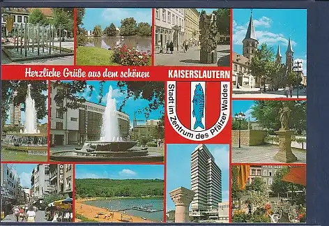 Wappen AK Herzliche Grüße aus dem schönen Kaiserslautern 11.Ansichten 2000
