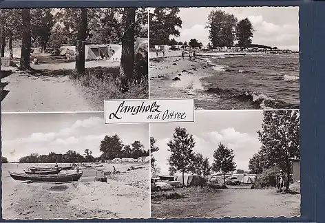 AK Langholz a.d. Ostsee Campingplatz 1960