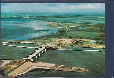 AK Eiderdamm Sperrwerk mit Autotunnel und Schleuse 1976
