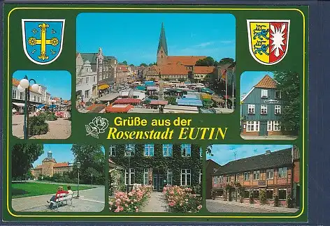 Wappen AK Grüße aus der Rosenstadt Eutin 6.Ansichten 2000