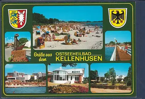 Wappen AK Grüße aus dem Ostseeheilbad Kellenhusen 6.Ansichten 2000