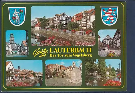 Wappen AK Grüße aus Lauterbach Das Tor zum Vogelsberg 6.Ansichten 2000