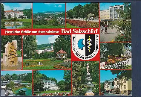 Wappen AK Herzliche Grüße aus dem schönen Bad Salzschlirf 11.Ansichten 2000